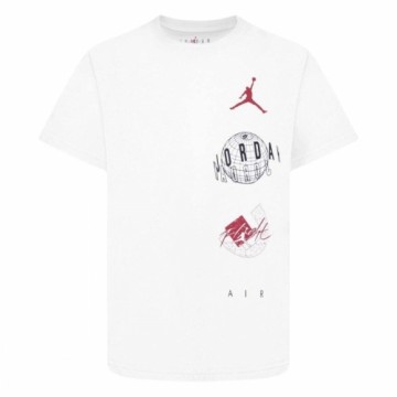 Детский Футболка с коротким рукавом Nike JDB AIR GLOBE JORDAN SS TEE 95D121 001 Белый