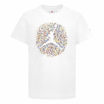 Krekls ar Īsām Piedurknēm Bērniem Nike JDB POOLSIDE JUMPMAN SS TEE 95D122 001 Balts