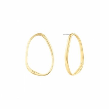 Ladies' Earrings Calvin Klein SCULPTURAL Stainless steel Golden