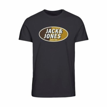 Футболка с коротким рукавом мужская Jack & Jones JCORAY COLOR TEE SS CREW NECK 12267378 Чёрный