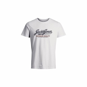 Футболка с коротким рукавом мужская Jack & Jones JPRBLUHUDSON SS TEE CREW NECK FST 12265185 Белый