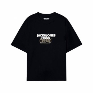 Футболка с коротким рукавом мужская Jack & Jones JORBUSHWICK TEE SS CREW NECK FST 12263939 Чёрный