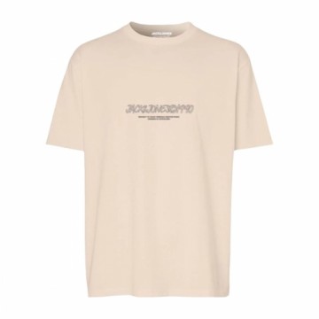 Men’s Short Sleeve T-Shirt Jack & Jones JORBRONX TEE SS CREW NECK FST 12263936 Beige