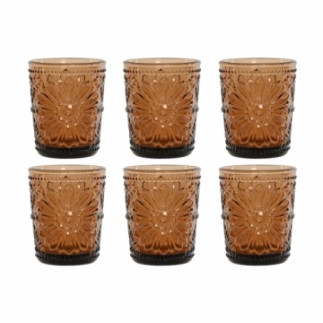 Set of glasses Home ESPRIT Amber Crystal (6 Units)