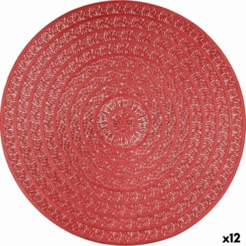 Table Mat Quid Habitat Red Plastic Ø 38 cm (12 Units)