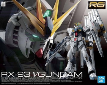 Bandai RG 1/144 RX-93 NU GUNDAM collectible figurine