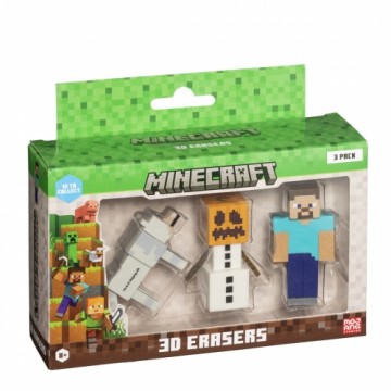 P.m.i. Kids World MINECRAFT 3D ERASERS - 3 PACK VER.B