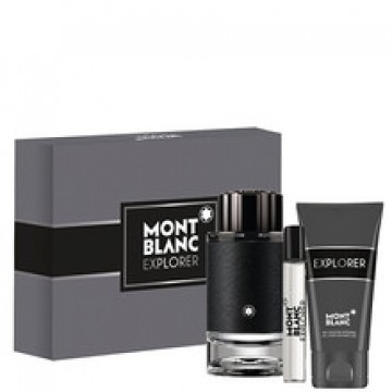 Mont Blanc Explorer Gift set EDP 100 ml, shower gel 100 ml and miniature EDP 7,5 ml