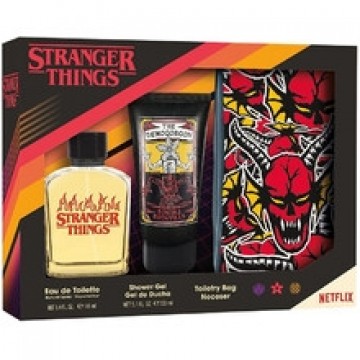 Fragrances For Children Stranger Things Gift set EDT 100 ml, shower gel 150 ml and toiletry bag