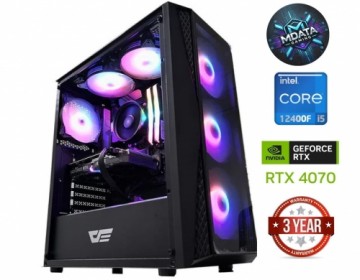 Mdata Gaming Core i5-12400F 32GB 1TB SSD 1TB HDD RTX 4070 Windows 11 Pro