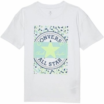 Child's Short Sleeve T-Shirt Converse Boyfriend Graphicrt White