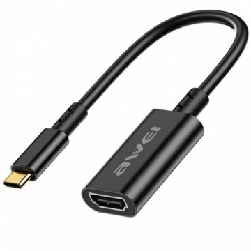 AWEI Adapter CL-217T USB-C|HDMI czarny|black 4k|30Hz