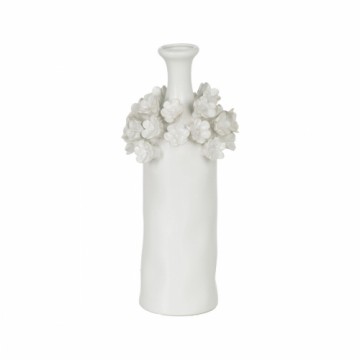 Vase White Ceramic 14 x 14 x 36 cm