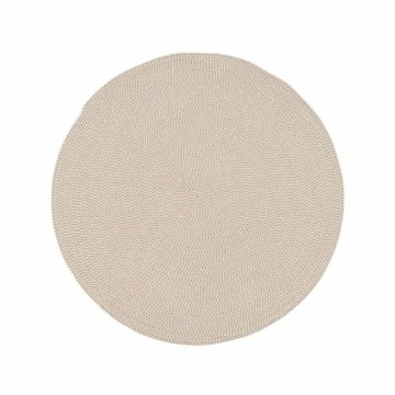 Carpet White Beige 90 x 90 x 0,2 cm