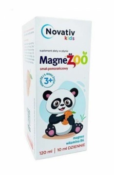 Medicinae Novativ Kids Magnezoo płyn pomarańczowy 120ml