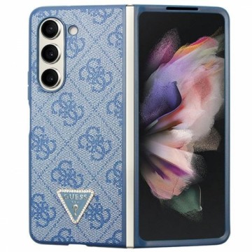 Guess GUHCZFD5P4TDPB F946 Z Fold5 niebieski|blue hardcase Leather 4G Triangle Strass