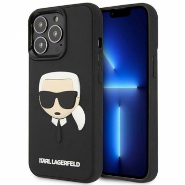 Karl Lagerfeld KLHCP14LKH3DBK iPhone 14 Pro 6,1" czarny|black hardcase 3D Rubber Karl`s Head