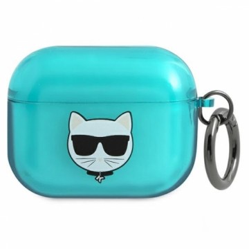 Karl Lagerfeld KLAPUCHFL AirPods Pro  cover niebieski|blue Choupette