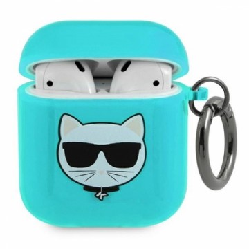 Karl Lagerfeld KLA2UCHFL AirPods 1|2  cover niebieski|blue Choupette