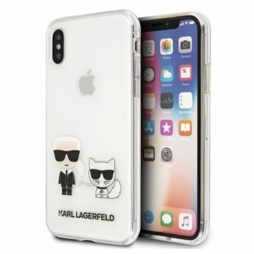 Karl Lagerfeld KLHCPXCKTR iPhone X|Xs hardcase Transparent Karl & Choupette