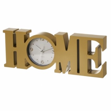 Bigbuy Home Настольные часы HOME Позолоченный Пластик 39 x 3,5 x 15 cm