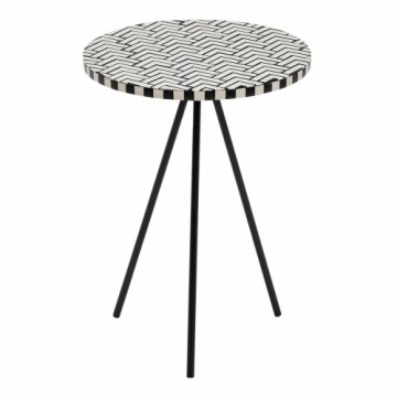 Side table White Black 38 x 38 x 50 cm