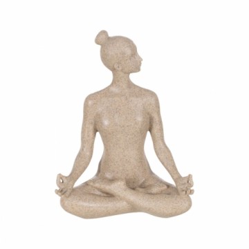 Decorative Figure Beige Yoga 17,5 x 10,5 x 22,5 cm