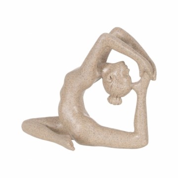 Bigbuy Home Dekoratīvās figūriņas Bēšs Yoga 21,2 x 12 x 18,4 cm