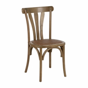 Dining Chair Natural Rattan Elm wood 48 x 47 x 88,5 cm