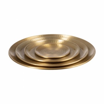 Set of trays Golden 47,6 x 47,6 x 8,5 cm (4 Units)