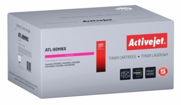 Activejet Toner ATL-80MNX (replacement Lexmark 80C2HME, Supreme; 3000 pages; magenta)