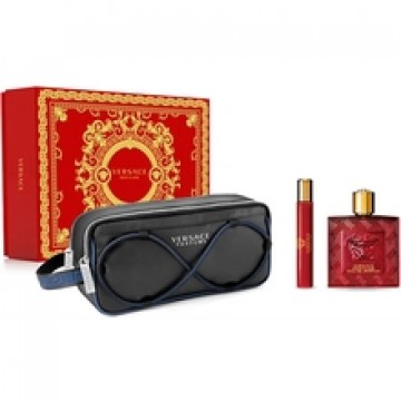 Eros Flame SET EDP 100 ml + miniature EDP 10 ml + cosmetic bag