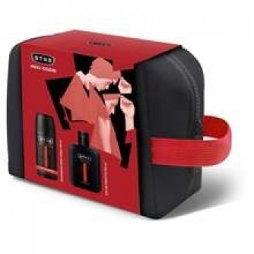 Str8 Red Code Gift set EDT 100 ml, deospray 150 ml and cosmetic bag