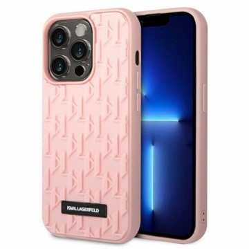 Karl Lagerfeld KLHCP14LRUPKLPP iPhone 14 Pro 6,1" hardcase różowy|pink 3D Monogram