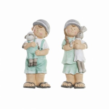 Декоративная фигура DKD Home Decor Стекловолокно дети (2 pcs) (20 x 18 x 48 cm)