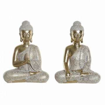 Dekoratīvās figūriņas DKD Home Decor Bronza Buda Sveķi (22 x 12 x 30 cm) (2 pcs)