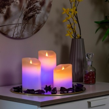 Multicolour Flame-Effect LED Candles with Remote Control Lendles InnovaGoods 3 Units White (Refurbished B)