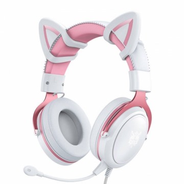 ONIKUMA X10 White|Pink|Cat Ears Gaming Headphones