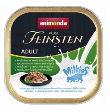 ANIMONDA Vom Feinsten Adult Milkies with Rabbit in Creamy Sauce - Wet Food for Cats - 100g