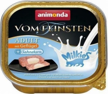 ANIMONDA Vom Feinsten Adult Milkies with Poultry and Creamy Filling - Wet Cat Food - 100g