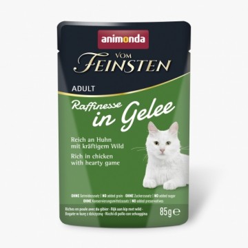 ANIMONDA Vom Feinsten Adult Raffinesse in Jelly rich in Chicken with Game - Wet Cat Food - 85 g