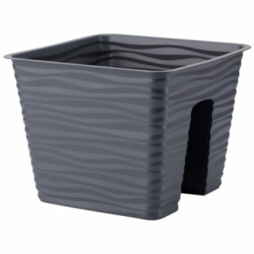 Form Plastic Balkona kaste uz margām Sahara 27cm, antracīta