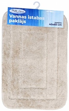 Baltic Aqua Vannas istabas paklājs 43x63cm 100% mikrošķiedras, bēšs