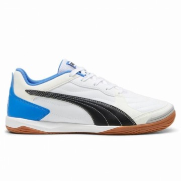 Adult's Indoor Football Shoes Puma Pressing Iv White Blue