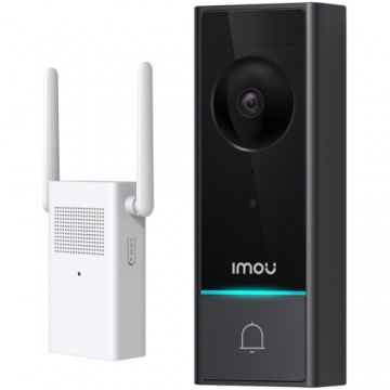 Imou Wireless Doorbell DB60 with a Wireless Chime DS21 in one Kit; DB60 battery doorbell, wirefree, 5Mpx, H.265 video compression, 2.0mm lens, night vision (IR) up to 5m, field of view: 164°(D), up to 30 days video recordings (4GB internal storage)