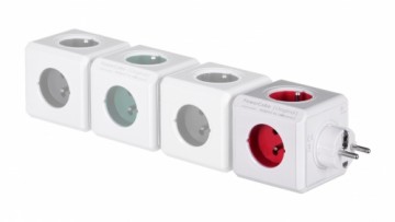 Allocacoc PowerCube Original Type E power extension 5 AC outlet(s) Indoor Red