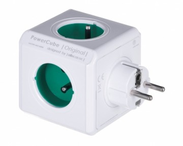 Allocacoc PowerCube Original (E) power extension 5 AC outlet(s) Green,White