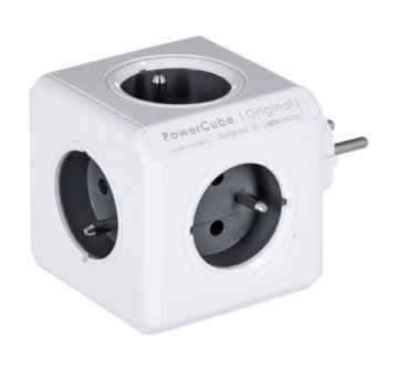 Allocacoc PowerCube Original Type E power extension 5 AC outlet(s) Indoor Grey