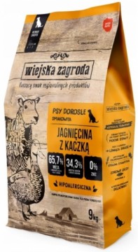 WIEJSKA ZAGRODA Adult Small Lamb with Duck - dry dog food - 9kg