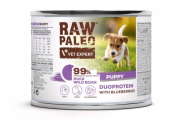 RAW PALEO Duoprotein Duck & Boar Puppy - wet dog food - 200g